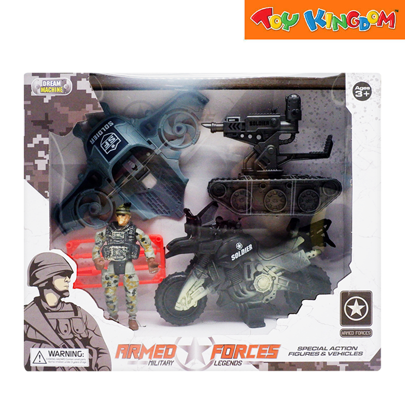 Dream Machine 90138 Armed Forces Military Legends Soldier Playset