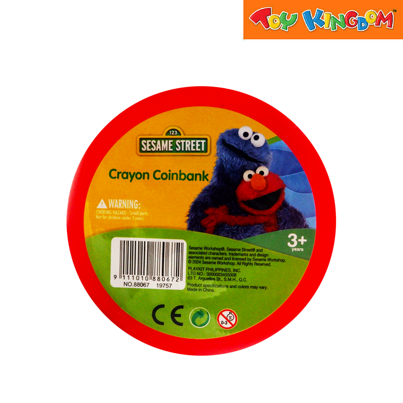 Sesame Street Red Crayon Coinbank