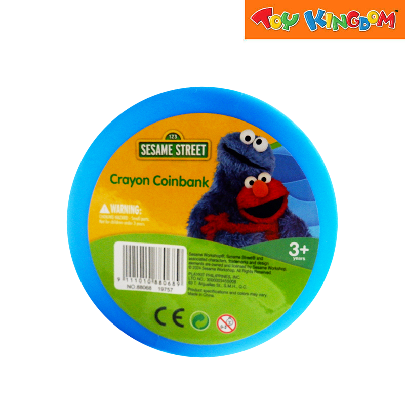 Sesame Street Blue Crayon Coinbank