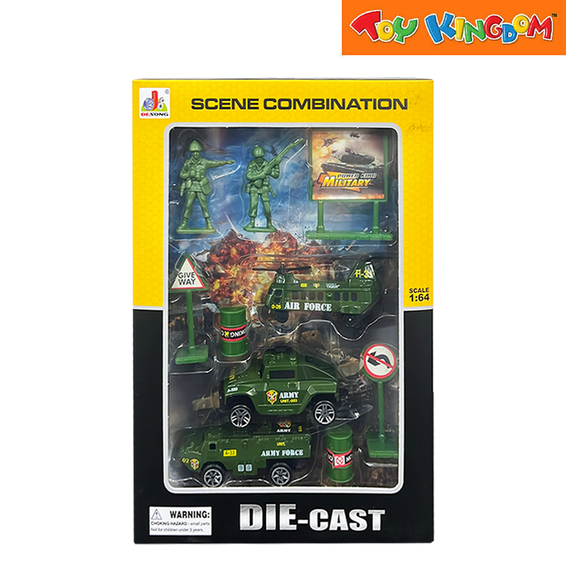 Scene Combination Military 1:64 Scale Die-Cast Playset