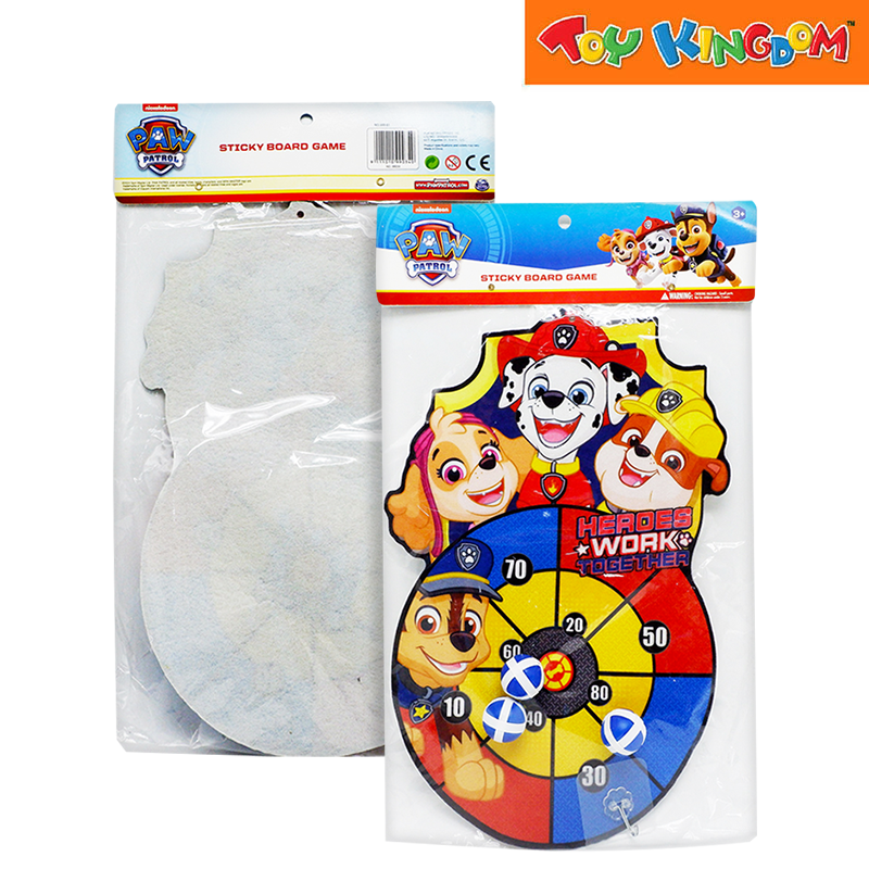 Paw Patrol Heroes Work Together Velcro Target Sticky Board Game