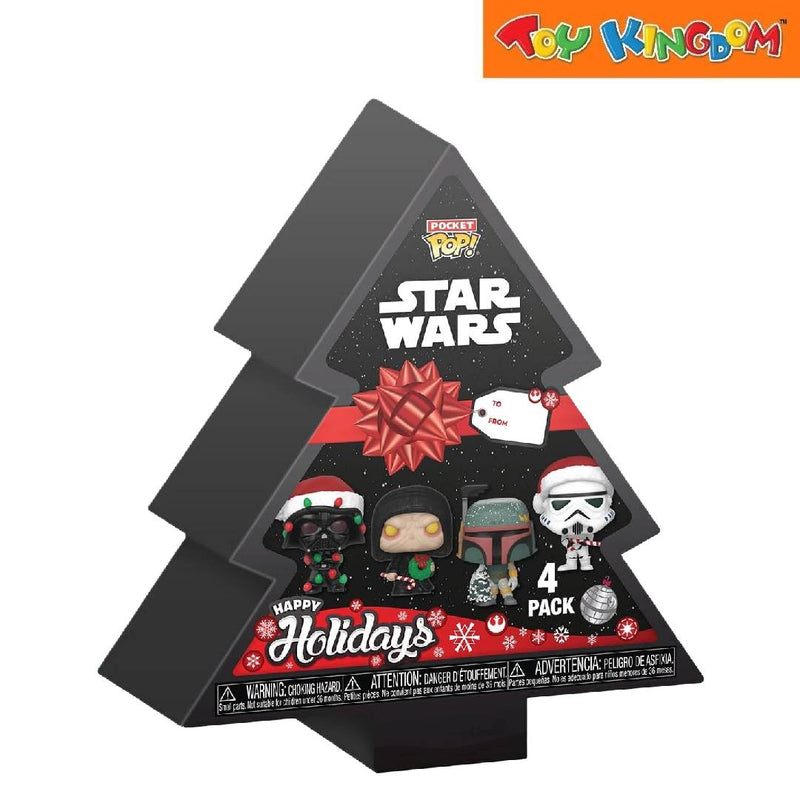 Funko Pocket Pop! Keychain 60th Anniversary Star Wars Happy Holidays 4 Packs Figure