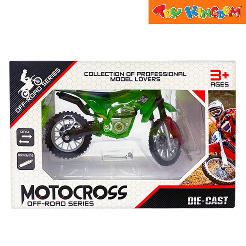 Moto Cross Off-Road Series Green Die-cast