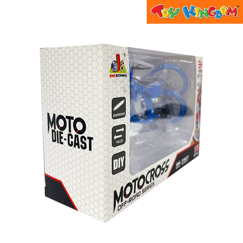 Moto Cross Off-Road Series Blue Die-cast