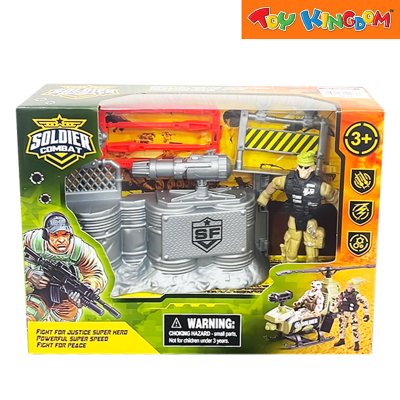 Soldier Combat Barricade Playset