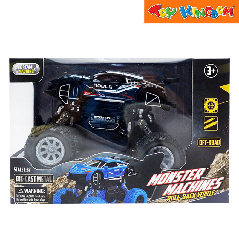 Dream Machine 1:32 Off Road Monster Machines Pull Back Noble Die-cast