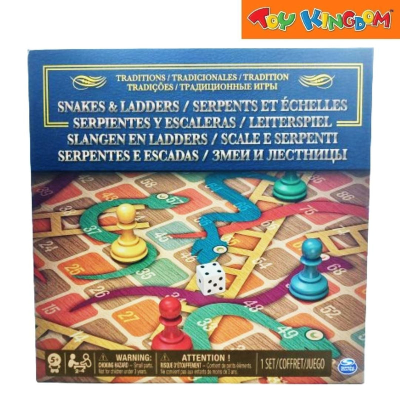 Cardinal Games Traditions Snakes and Ladders Board Game