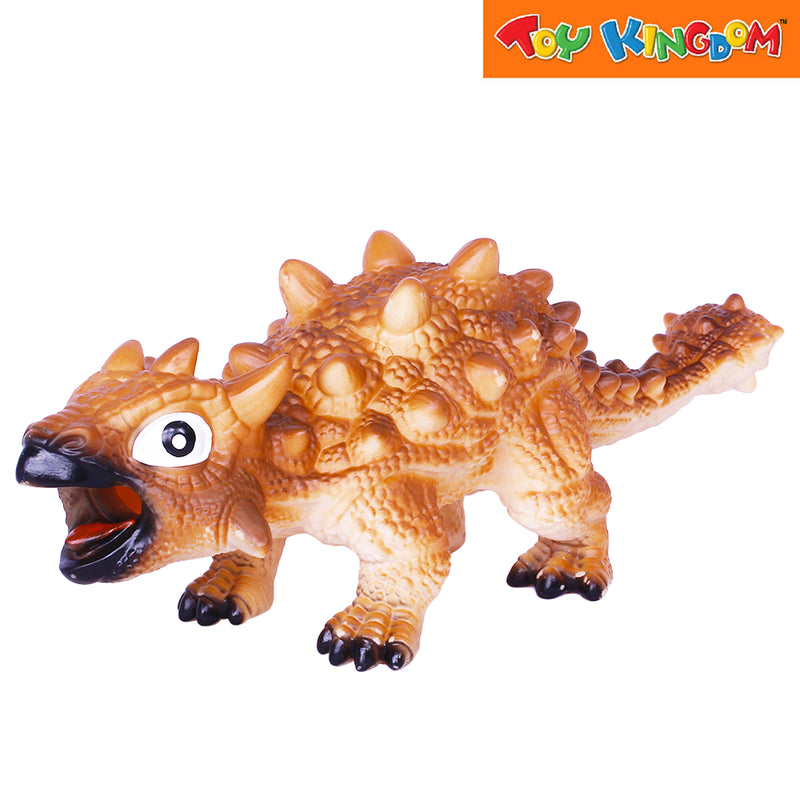 Stomp and Chomp Ankylosaurus Brown Dino Figure