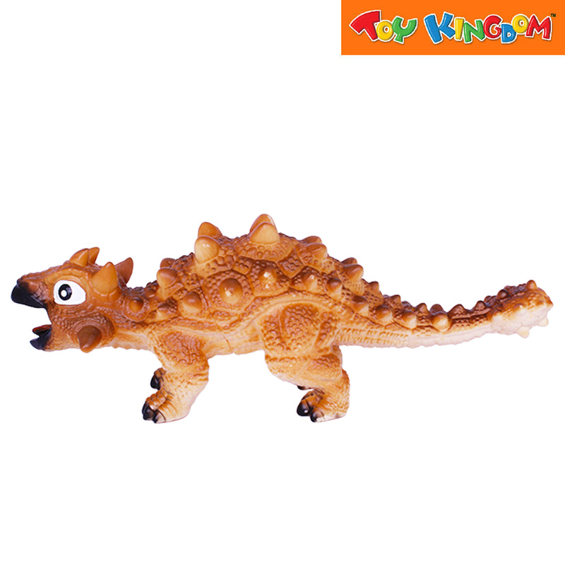 Stomp and Chomp Ankylosaurus Brown Dino Figure