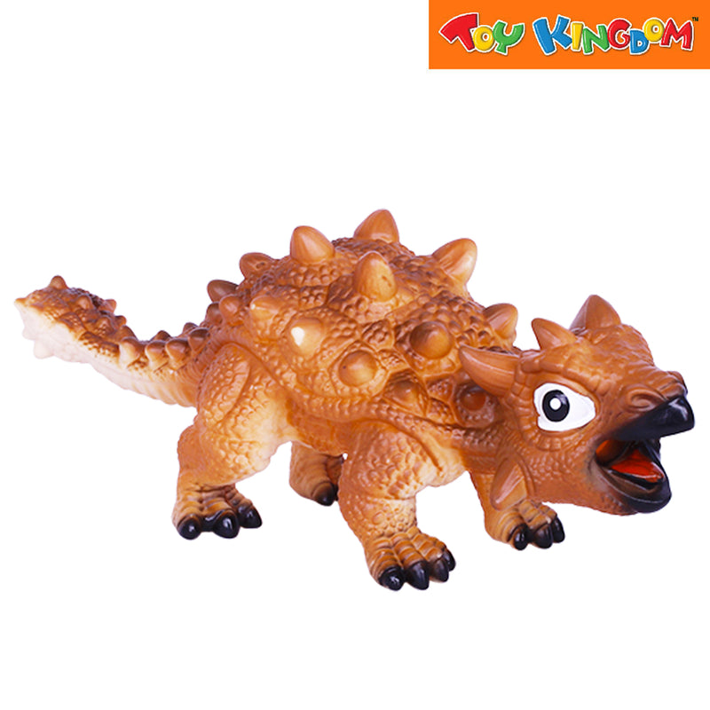 Stomp and Chomp Ankylosaurus Brown Dino Figure