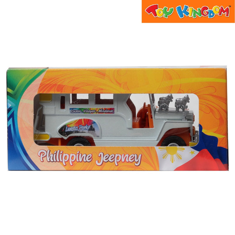 PhilCraft Philippine Jeepney White 5 inch Die-cast Vehicle