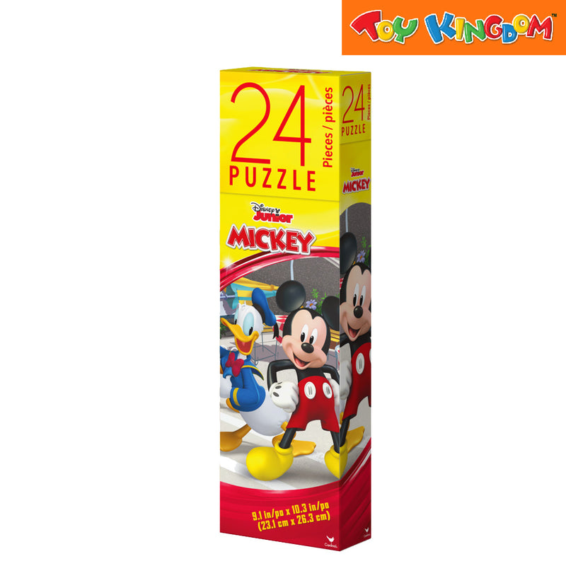 Cardinal Games Disney Jr. Mickey, Donald Duck and Pluto Tall Tower Box 24 pcs Puzzle Set