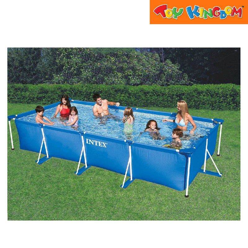 Intex Rectangular 177in x 86in x 33in Above Ground Frame Swimming Pool