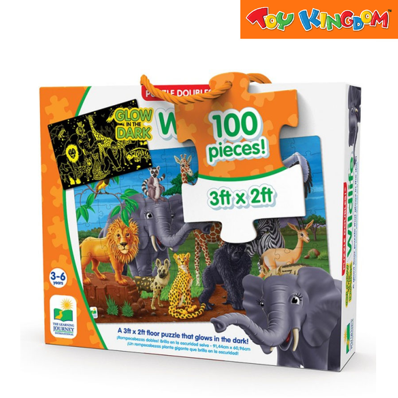 The Learning Journey Puzzle Doubles Glow in the Dark Wildlife