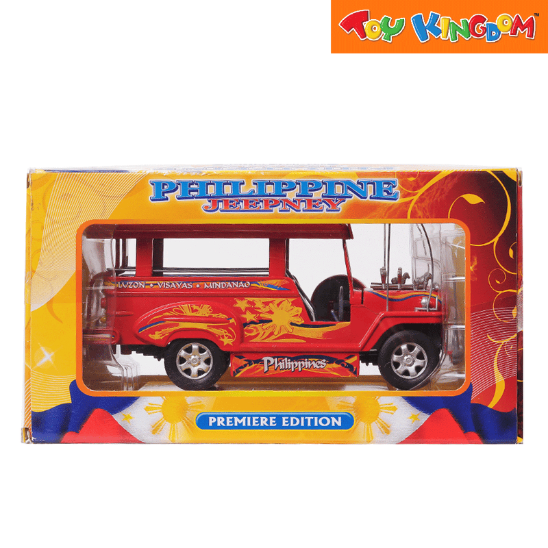 PhilCraft Premiere Edition Philippine Jeepney Red Die-cast Vehicle