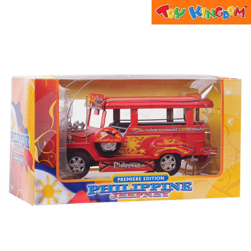 PhilCraft Premiere Edition Philippine Jeepney Red Die-cast Vehicle