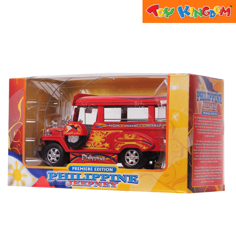 PhilCraft Premiere Edition Philippine Jeepney Red Die-cast Vehicle