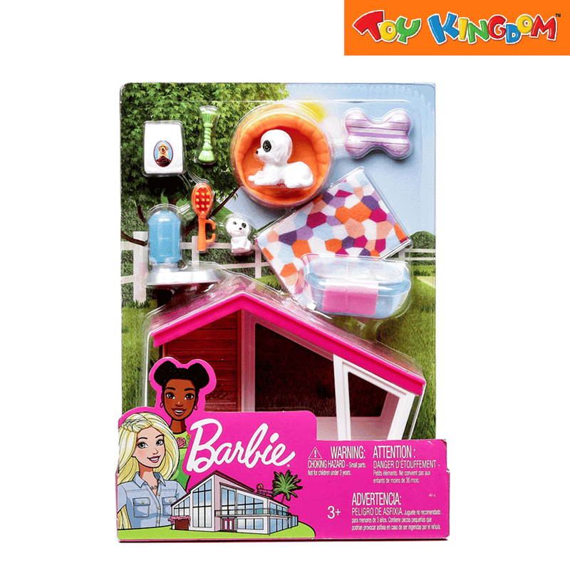 Barbie puppy house playset online