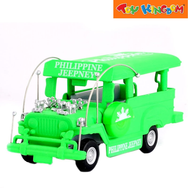 PhilCraft Special Matte Edition Philippine Jeepney Green 4 inch Die-cast Vehicle