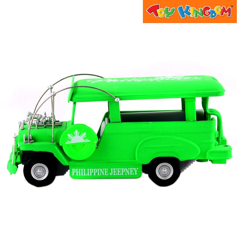 PhilCraft Special Matte Edition Philippine Jeepney Green 4 inch Die-cast Vehicle