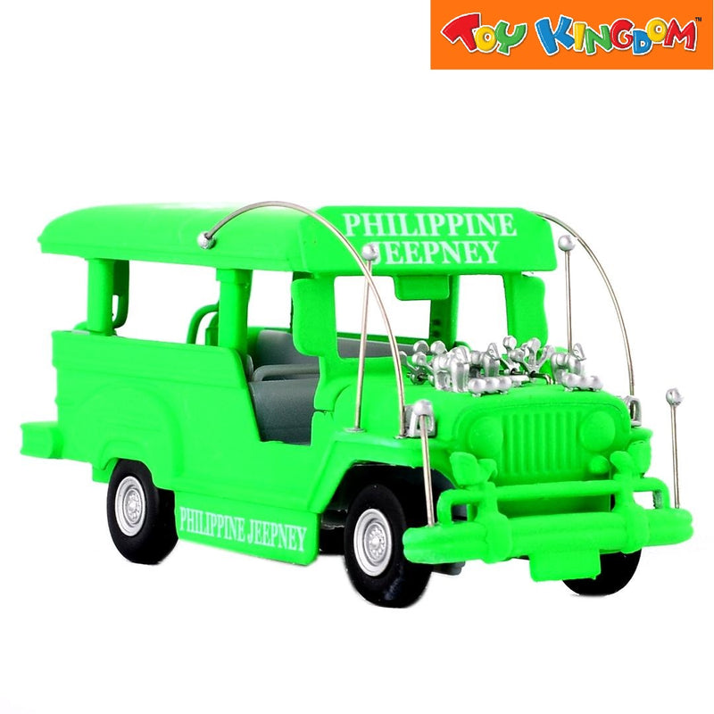 PhilCraft Special Matte Edition Philippine Jeepney Green 4 inch Die-cast Vehicle