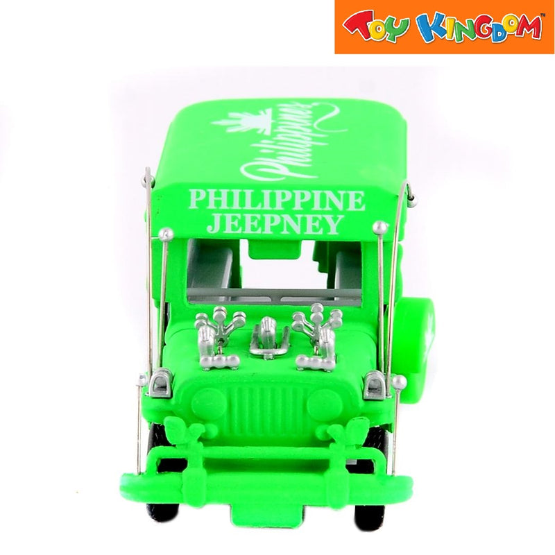 PhilCraft Special Matte Edition Philippine Jeepney Green 4 inch Die-cast Vehicle