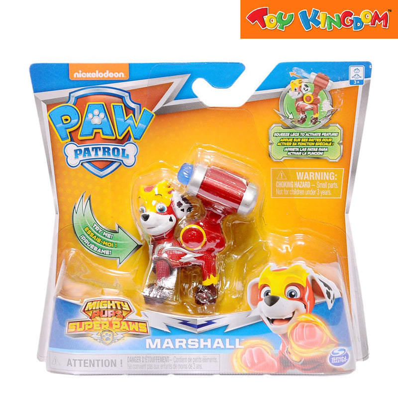 Paw Patrol Mighty Pups Super Paws Marshall Action Figure