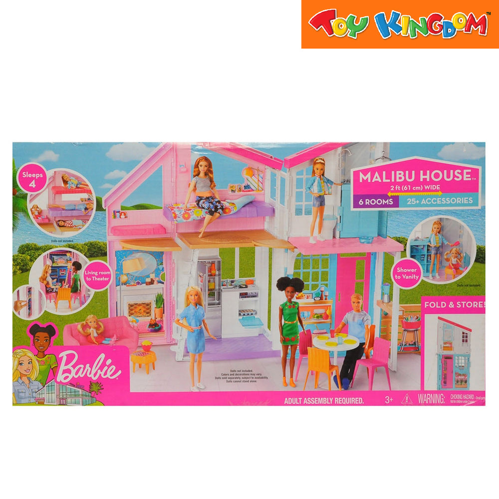 Barbie Malibu house dollhouse fold & on sale store 6 rooms instructions included & car