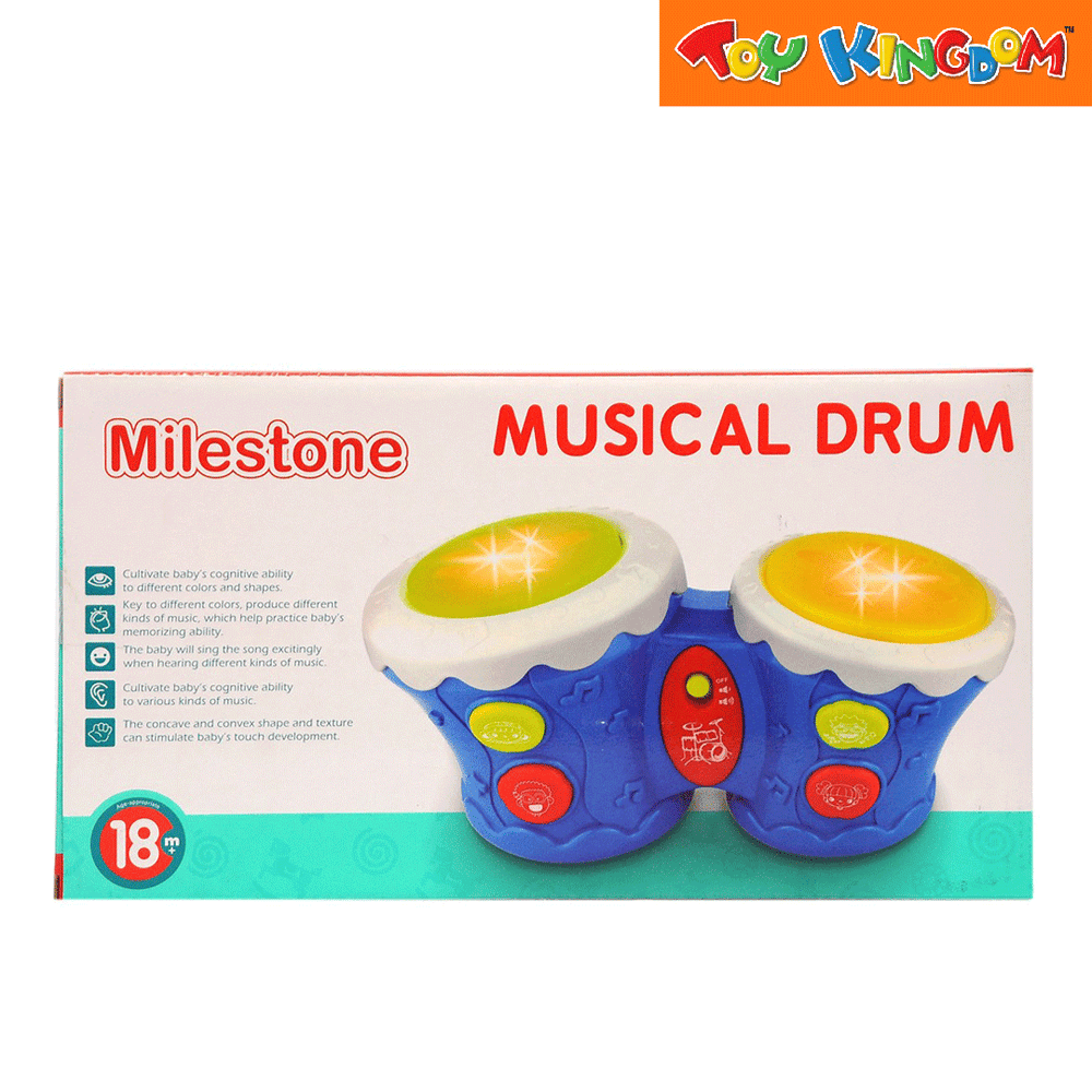 Milestone Musical Drum Toy for Toddlers Toy Kingdom Toy Kingdom