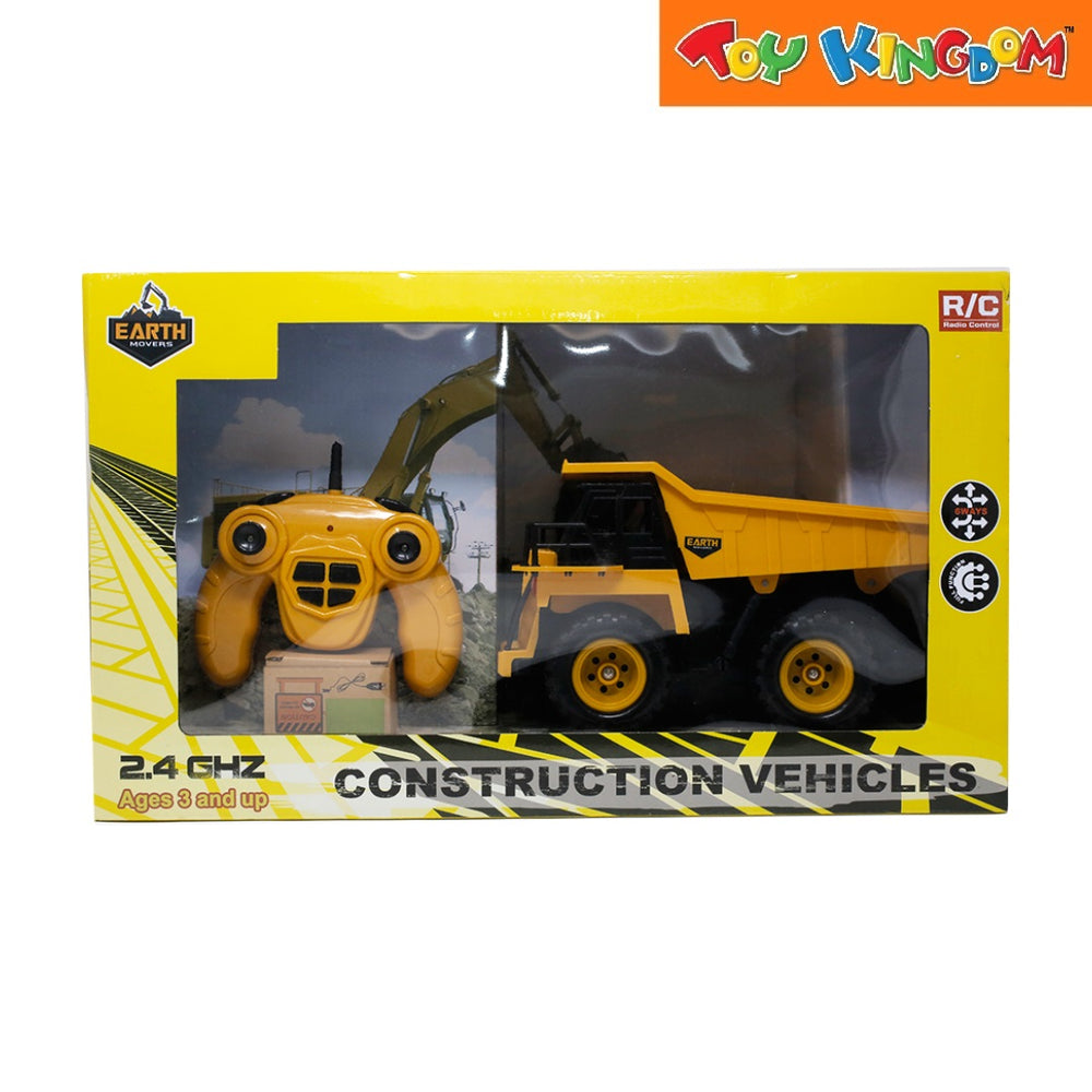 Earth Movers Construction Vehicles Dump Truck RC Toy for Boys Toy Kingdom