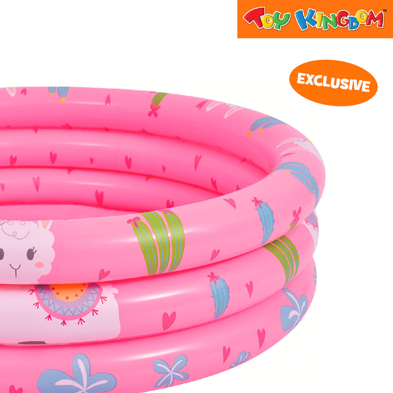 Jilong Exclusive Alpaca Pink 3-ring 39 x 11.5 inch Inflatable Swimming Pool