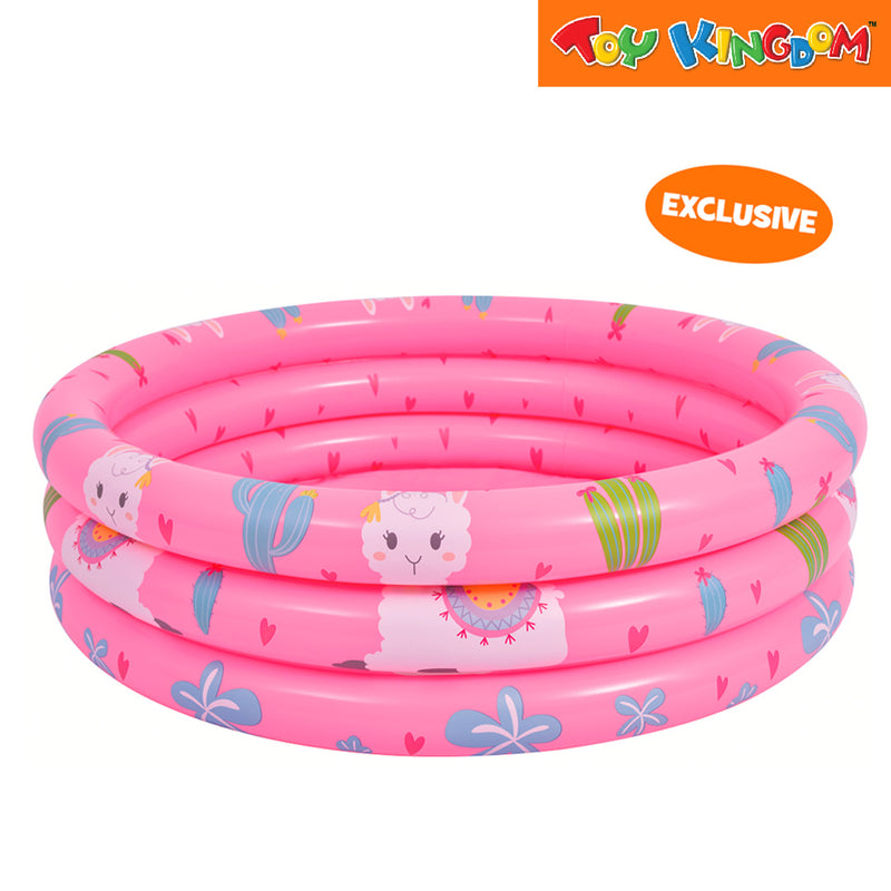 Jilong Exclusive Alpaca Pink 3-ring 39 x 11.5 inch Inflatable Swimming Pool