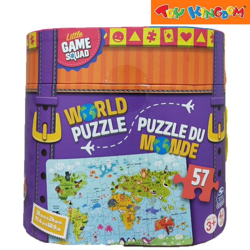 Cardinal Games Little Game Squad World Map Puzzle Tub