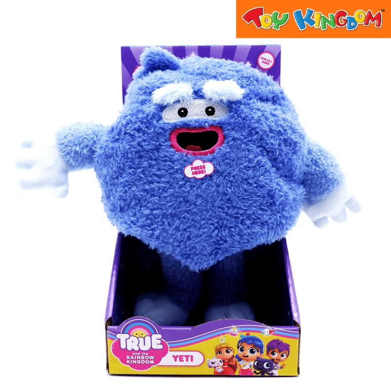 True and The Rainbow Kingdom Yeti with Sounds Plush