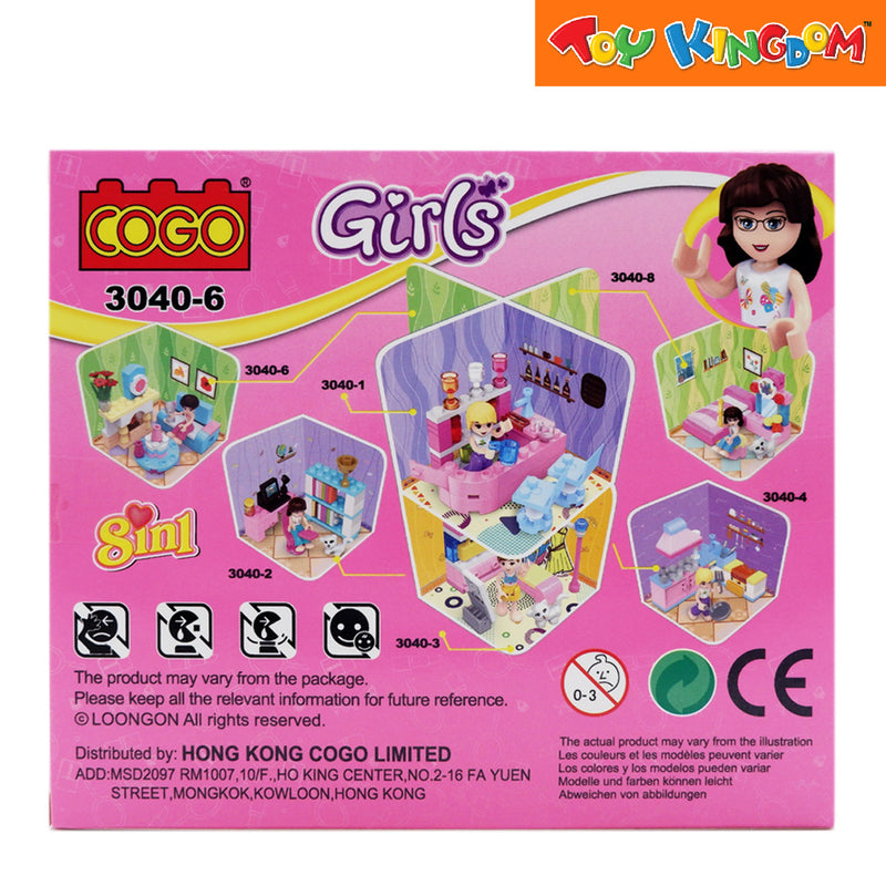 Cogo Girls Living Room Building Blocks