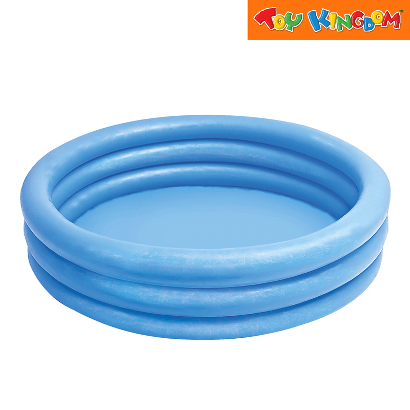 Intex Crystal Blue 45in x 10in 3-Ring Inflatable Pool