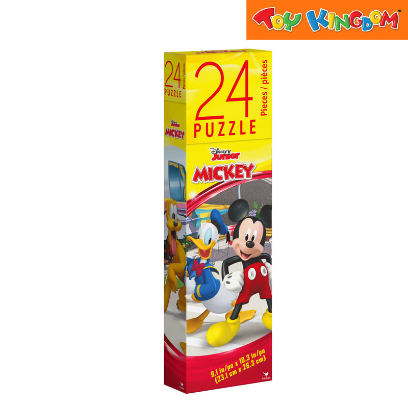 Cardinal Games Disney Jr. Mickey, Donald Duck and Pluto Tall Tower Box 24 pcs Puzzle Set