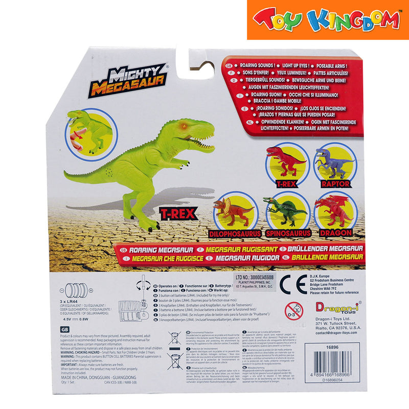 Dragon-i Mighty Megasaur Tyrannosaurus Rex Green Battery Operated Dinosaur