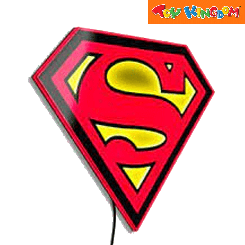 DC Comics Superman Led Wall Light with Pedestal for Table Standing