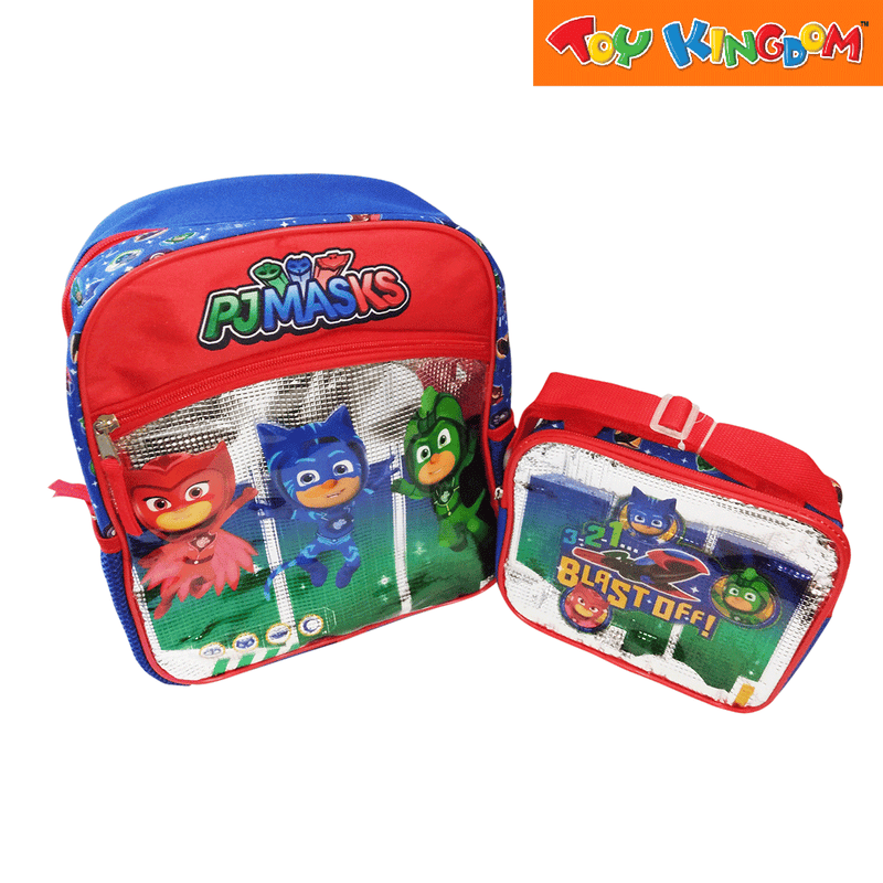 PJ Masks 12 inch Backpack with Lunch bag