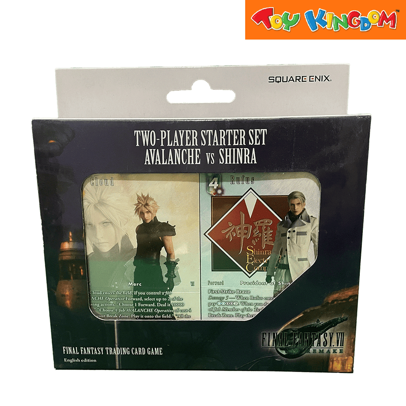 Square Enix Final Fantasy Trading Card Game Avalance Vs Shinra Card Set