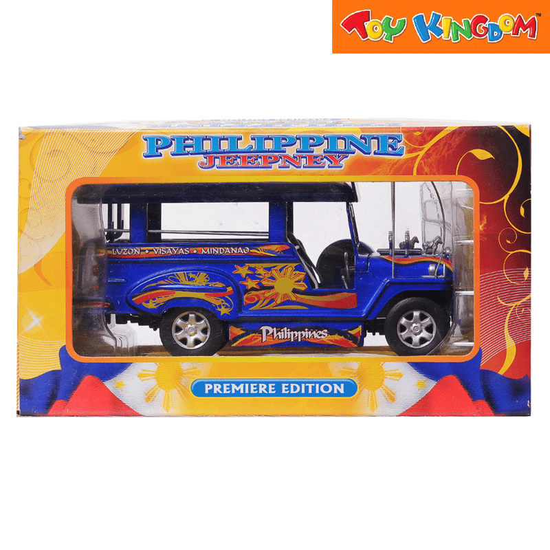 PhilCraft Premiere Edition Philippine Jeepney Blue Die-cast Vehicle