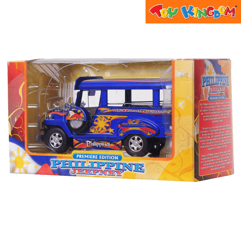 PhilCraft Premiere Edition Philippine Jeepney Blue Die-cast Vehicle