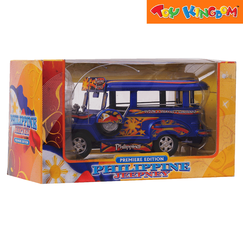 PhilCraft Premiere Edition Philippine Jeepney Blue Die-cast Vehicle