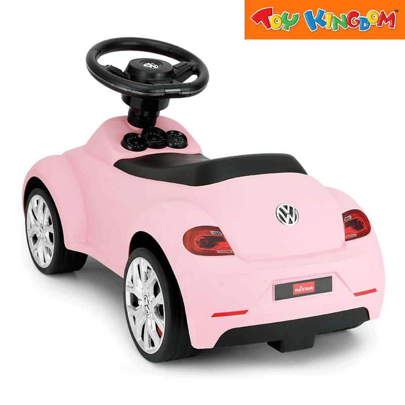 Rastar Volkswagen Beetle Pink Foot to Floor Ride-On