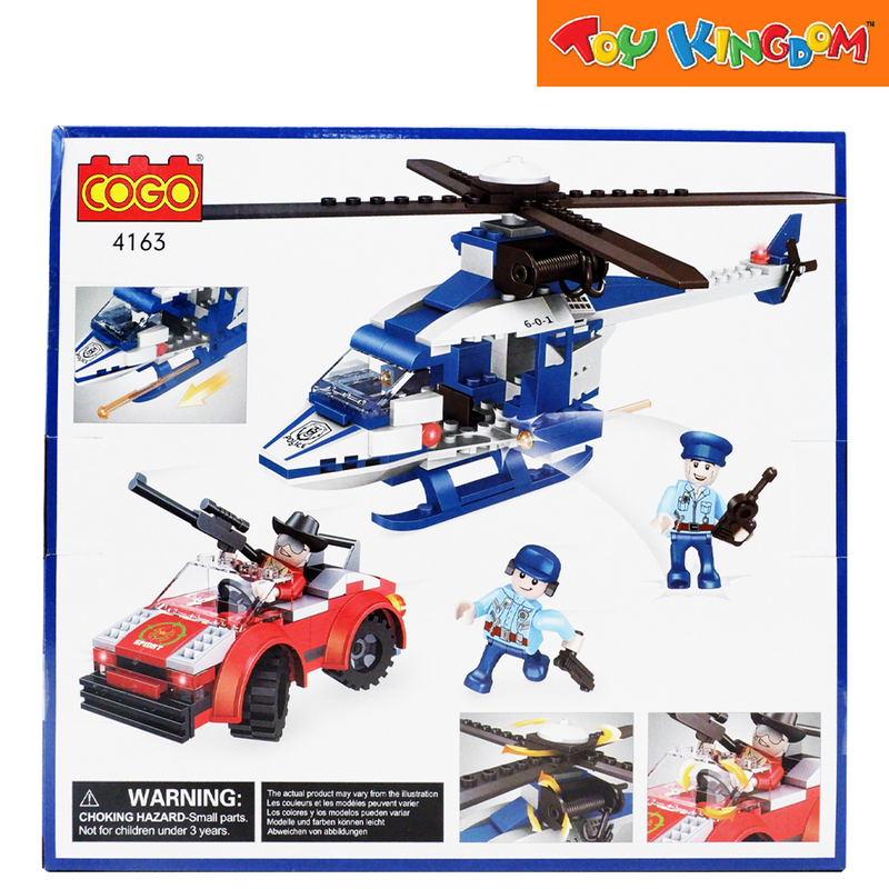 Cogo 4163 Police High Speed Pursuit 229 pcs Building Blocks