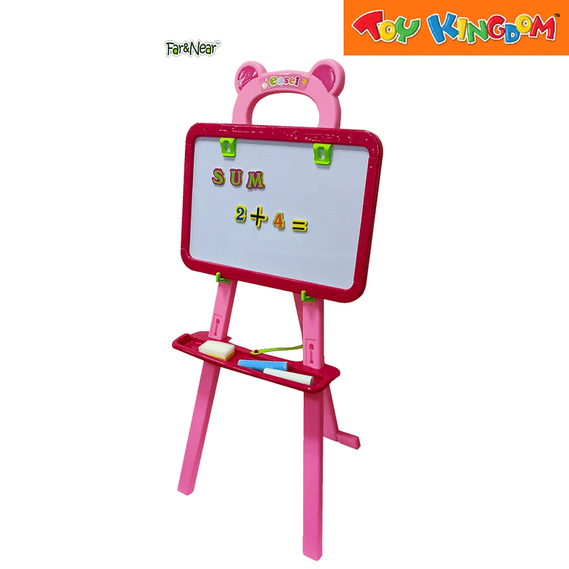 Far & Near Pink Learning Easel Drawing Set