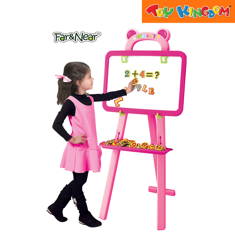 Far & Near Pink Learning Easel Drawing Set