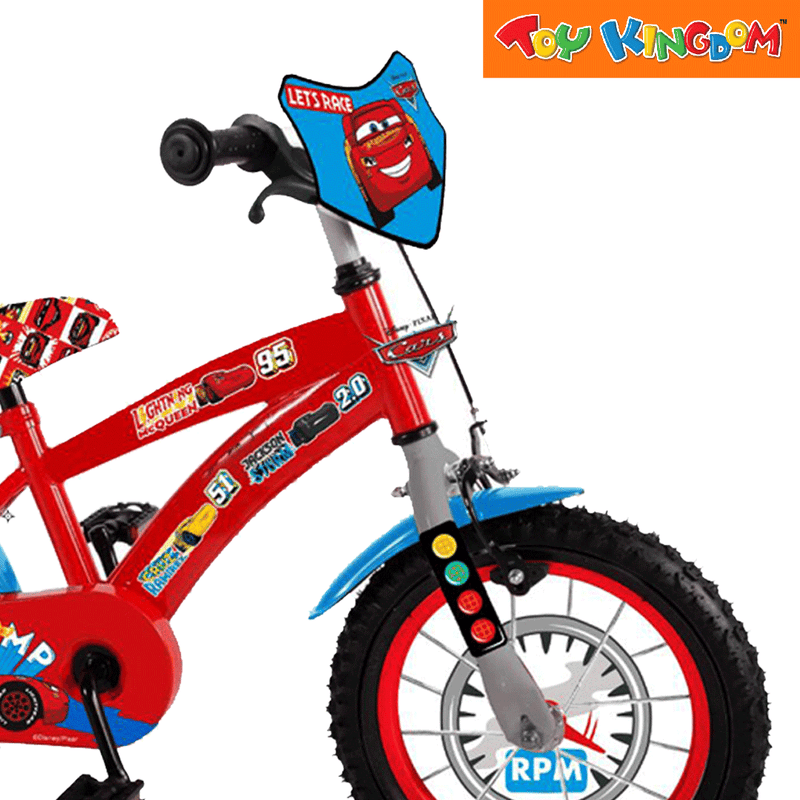 Disney Cars 16 inch Bike with Training Wheels Toy Kingdom