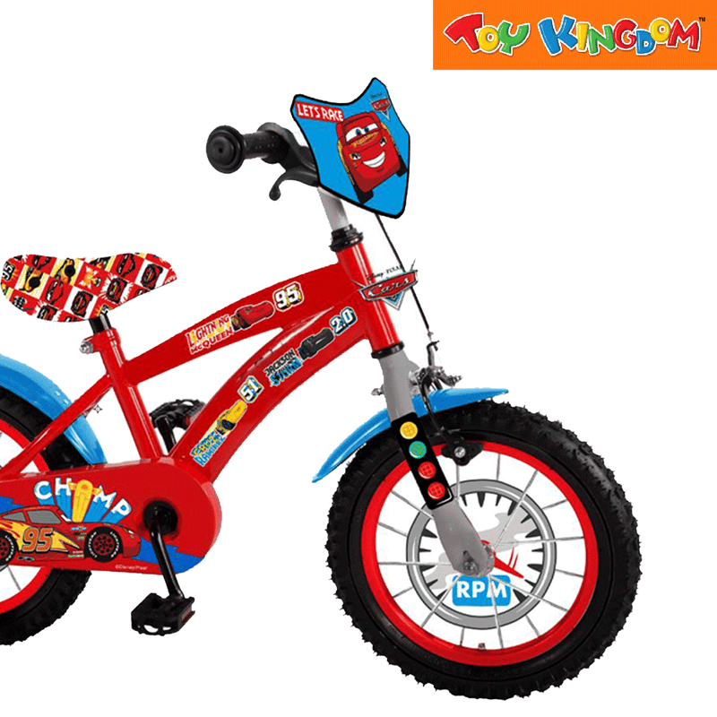 Disney Cars 16 inch Bike with Training Wheels Toy Kingdom